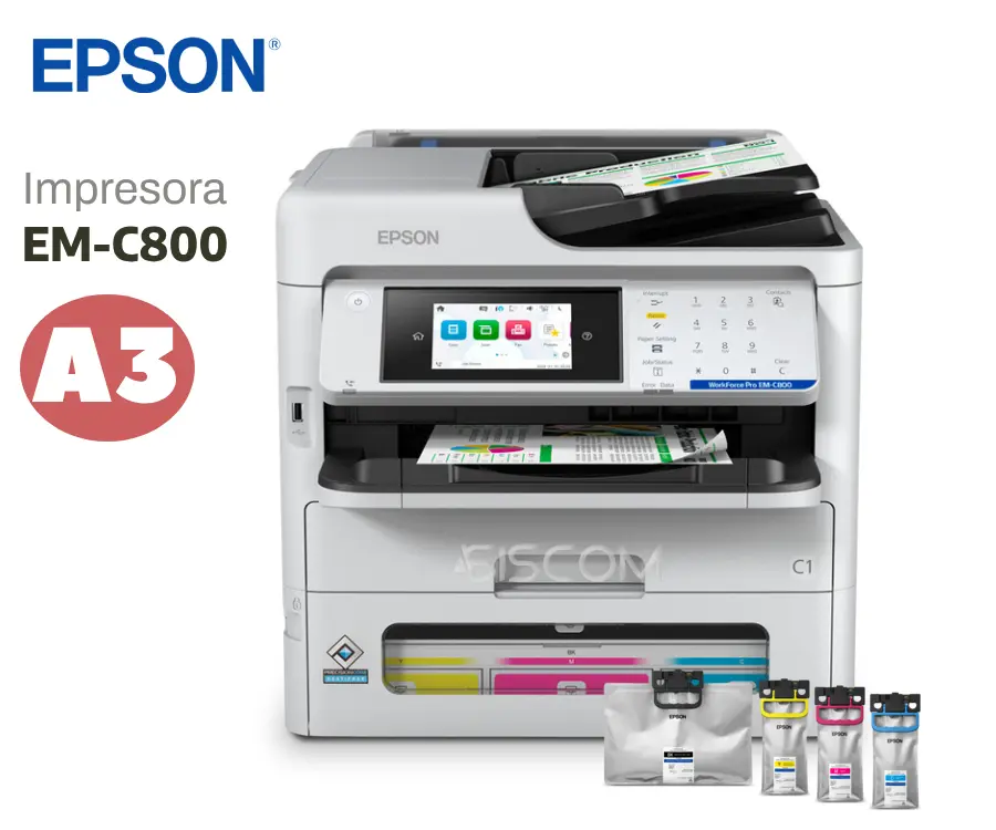IMPRESORA MF EPSON WorkForce Pro EM-C800 A4 WiFi|LAN